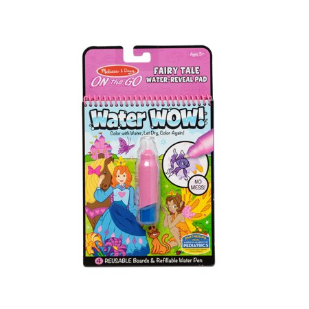 UPC: 0000772094153 | Melissa & Doug On the Go Water Wow! Reusable Water-Reveal Activity Pad – Fairy Tale – FSC-Certified Materials