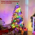 thumbnail image 4 of Costway 4.5 FT Artificial Xmas Tree with 256 Branch Tips 100 LED Lights 9 Lighting Modes, 4 of 10