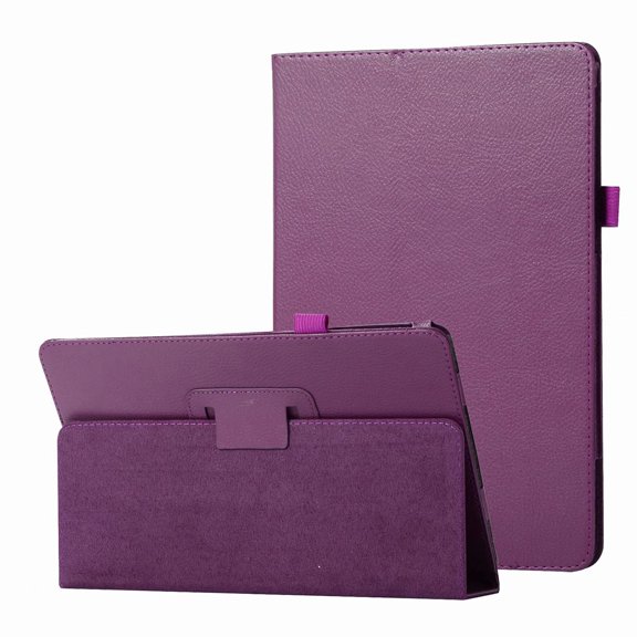 Dteck Case For Samsung Galaxy Tab E 8.0, Lightweight Slim PU Leather Flip Folio Cover For SM-T377 - purple