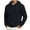 Black, variant on Delconic Mens Fleece Lined Pullover Hoodie Casual Long Sleeve Drawstring Hooded Sweatshirt with Kangaroo Pocket Regular Fit Black L