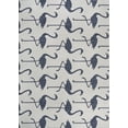 thumbnail image 2 of JONATHAN Y TUSCAN SUN 5 x 8 Area Rug, Liana Coastal Flamingos Two-Tone - White/Navy, TSN401E-5, 2 of 7
