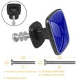 thumbnail image 2 of 4 Pcs Cabinet Handle Drawer Pulls Blue Wave Diagonal Knobs with Screws Square Furniture Office Cabinet Knob Decoration, 2 of 5