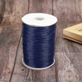 thumbnail image 2 of 160m Wax Line DIY Environmentally Friendly Hand Woven Rope Necklace Cotton Thread 1mm(26 # Navy ), 2 of 9