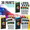 thumbnail image 4 of US Art Supply 95 Piece Master Artist Painting Set Oil, Acrylic, Watercolor Paint, 4 of 6
