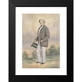 thumbnail image 2 of Josef Kriehuber 17x24 Black Modern Framed Museum Art Print Titled - Portrait of a Gentleman with Cylinder (1863), 2 of 5