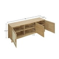 thumbnail image 3 of Manhattan Comfort Sheridan TV Stand from Engineered Wood in Natural, 3 of 10