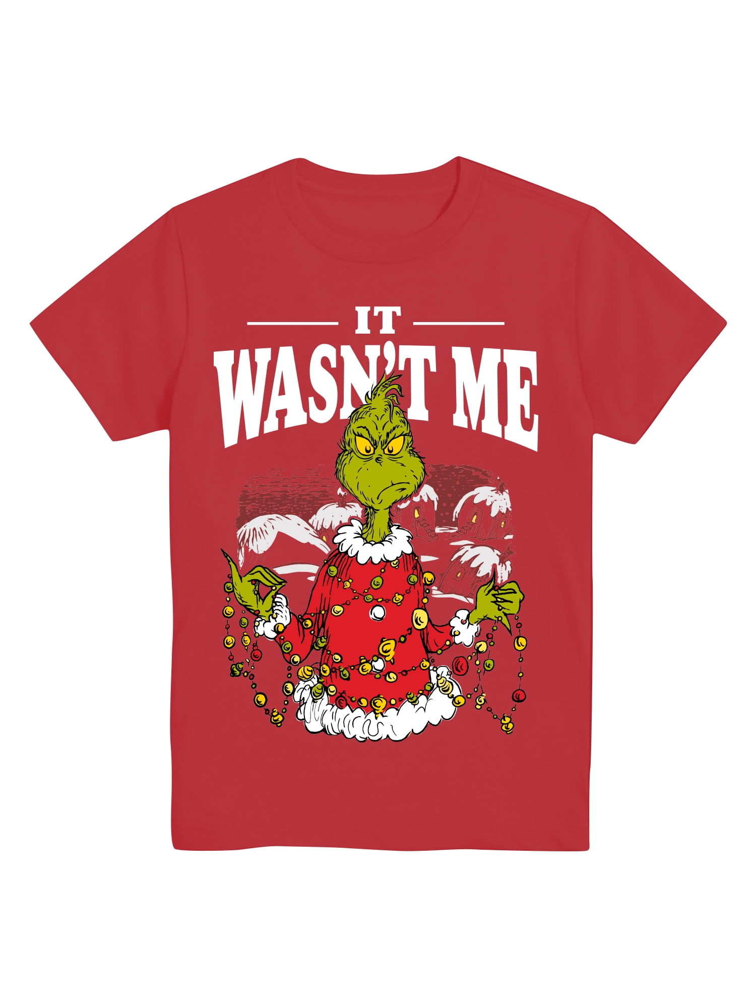 Dr. Seuss’ The Grinch, Boys' Graphic Tee with Short Sleeves, Grinchy McGrincherson, Sizes XS-XXL