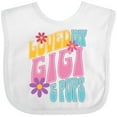 thumbnail image 3 of Inktastic Gigi and Pops Love Me Granddaughter Girls Baby Bib, 3 of 4