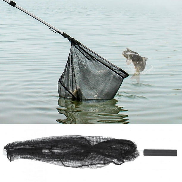 Filfeel 2.1m Durable Folding Fish Mesh Net Fishing Landing Net With  Telescoping Pole Handle For Fish Catching