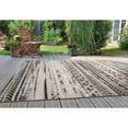 thumbnail image 4 of Modern Stripes Faded Geometric Indoor/Outdoor Gray 5' x 7' Area Rug, 4 of 9