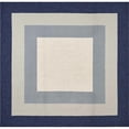 thumbnail image 1 of HomeRoots 354118 7 ft. Square UV-Treated Polypropylene Slate & Navy Area Rug, 1 of 1