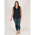 thumbnail image 5 of Evelyn Sleeveless Plus Size Ruffle Shirt, 5 of 5