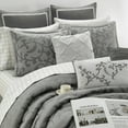 thumbnail image 2 of Nanshing Johnella 14 Piece Comforter Set, Grey, King, 2 of 4