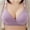 Purple, variant on Azrian Womens Plus Size Bras,Women Plus Size Solid Color Non-Steel Ring Non-Magnetic Buckle Underwear Bras