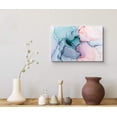 thumbnail image 3 of wall26 Canvas Print Wall Art Teal, Pink, Purple &amp; Blue Watercolor Ink Blots Abstract Shapes Digital Art Modern Art Bohemian Colorful Multicolor Ultra for Living Room, Bedroom, Office - 32"x4, 3 of 5