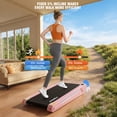 thumbnail image 2 of Simpfree Smallest Walking Pad Treadmill with 5% Incline, 2.5HP Under Desk Mini Treadmill for Home Office, 300lbs Capacity, Installation-Free Compact Design with Smart Remote Control LED Display, 2 of 7