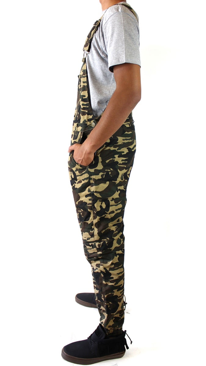 mens slim fit camo joggers
