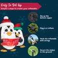 thumbnail image 4 of Joyfy 6 ft Christmas Inflatables Penguins Choir Outdoor Decorations,Christmas Penguins Blow Ups Yard with Built-in LEDs for Holiday Party Garden Lawn Decor, 4 of 9