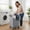 Light Grey, variant on 320L Extra Large Beige Laundry Basket with Wheels, Rolling Hamper with Metal Frame and Handles for Bedroom, Bathroom, Hotel Use