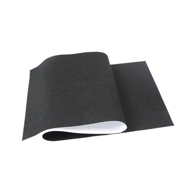 Cinta de agarre larga para monopatín, papel de lija negro, práctica, impermeable, para deportes al aire libre. Rectangular