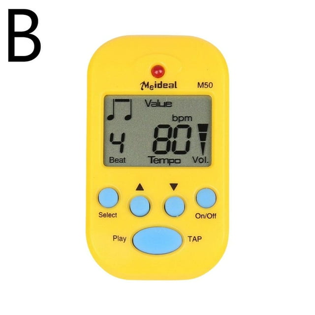 Digital Metronome for Guitar Piano Drum and All Instruments, Professional Clip on Digital Beat Tempo Metronome with Earphone Jack, LCD Screen Lightweight