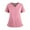 Pink, variant on Scrub Shirt Fashion Workwear Inspired Top, Soft for Lounging, Errands & Casual Wear | Scrub Tops Women Pink 5XL