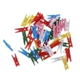 thumbnail image 1 of 150 Piezas Multicolor Mini Clavijas de Papel Foto Colgante Pinzas de Primavera Clothespin 25mm Soledad Clavijas de madera, 1 of 10