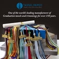 thumbnail image 4 of Graduation Honor Cord - BLACK / GOLD / WHITE - Every School Color Available - Made in USA - By Tassel Depot, 4 of 4