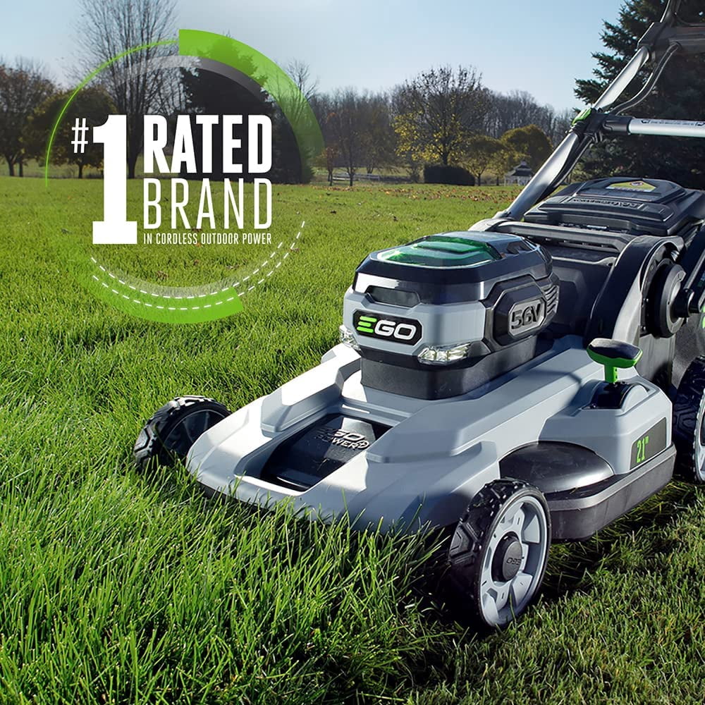 EGO 21” Power + Mower Battery Powered Self-Propelled Walk-Behind Lawn Mower