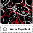 thumbnail image 4 of Valentine''s Day Shower Curtain, Romantic Red and White Heart Shower Curtain Set for Bathroom Waterproof Black Shower Curtain with Hooks, 72x72 Inch, 4 of 4