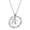 A, variant on 26 Letters Necklace Encircled by Love Stainless Steel Minimalist Open Circle with Engraved Heart for Her D