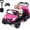 Pink, variant on OLAKIDS 24V 2 Seater Ride on Dump Truck, 4WD Battery Powered Kids UTV with Remote Control, Electric Dump Bed, Spring Suspension, Ride on Toys for Big Kids