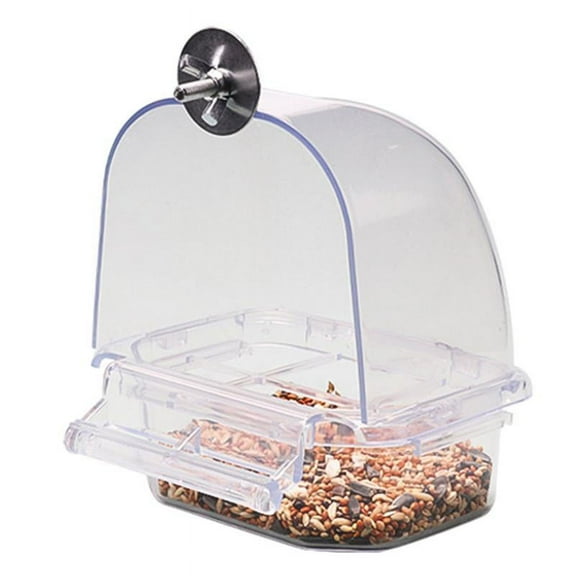 PAPADA Bird Food Container Feeder Seed Food Container for Cage Accessories for Budgerig