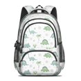 thumbnail image 2 of Dinosaur and Cactus White Pattern Cute School Backpack Bag with Padded Back and Adjustable Shoulder Straps 16.9 X 12.6 X 5.9 Inches, 2 of 5