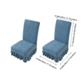 thumbnail image 3 of Yhmxh Dining Chair Coves Set of 2, Stretch Seat Covers with Skirt Hem, Stretch Thickened Chair Slipcover Washable Elastic Chair Slipcovers Chair Protectors Covers for Dinning Room, Restaurant, 3 of 6