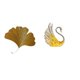 thumbnail image 1 of Esculturas de pared de hojas,Esculturas de pared de hierro forjado con hojas de ginkgo,Escultura de pared con hojas de ginkgo para colgar,estatua de resina de cisne,Figura de, 1 of 8