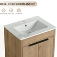 thumbnail image 6 of 24" Bathroom Vanity With Ceramic Sink. Freestanding. 2 Soft-close Doors. Plywood Construction. Modern Decor White Plywood. Unit, 6 of 6