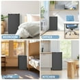 thumbnail image 3 of KNDKO 3.2 Cu.ft Mini Fridge with Freezer, Energy Efficient Compact Refrigerator with Reversible Single Door, Removable Glass Shelves for Office, Dorm, Bedroom, Apartment, Black, 3 of 10