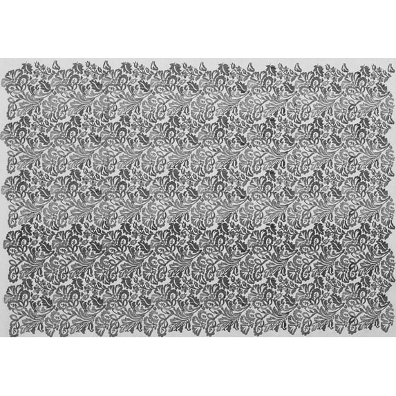 Ahgly Company Indoor Rectangle Abstract Gray Contemporary Area Rugs, 2' x 5'