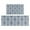 Blue Floral Ornament, variant on Blue Geometric and Striped Pattern Kitchen Rugs Sets Of 2,Anti Fatigue Kitchen Mat Rugs Non Slip Washable,Decorative Kitchen Floor Mats for Kitchen,Sink,Laundry,17"x30" 17"x47"