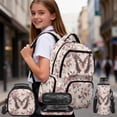 thumbnail image 2 of Yspwyqan Backpack Set Kids Girls, Vintage Rose Butterfly 4 Piece Backpack Lunchbox Set with Pencil Case, Lightweight Padded Straps Bookbag Multi-Pocket for Elementary School, 2 of 7