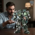 thumbnail image 2 of HIGH GODO Ensemble de Blocs de Construction Mech pour Adultes, Modèle de Robot Motorisé avec Plusieurs Armes, Style Industriel Rigide, Cadeaux de Collection pour Hommes Garçons 12+ (1403 Pcs), 2 of 6