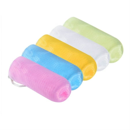 Soap Bags Pretty See 5 Pieces Set Practical Saver Pouches Durable Bag Compact Exfoliating Mesh For Bath