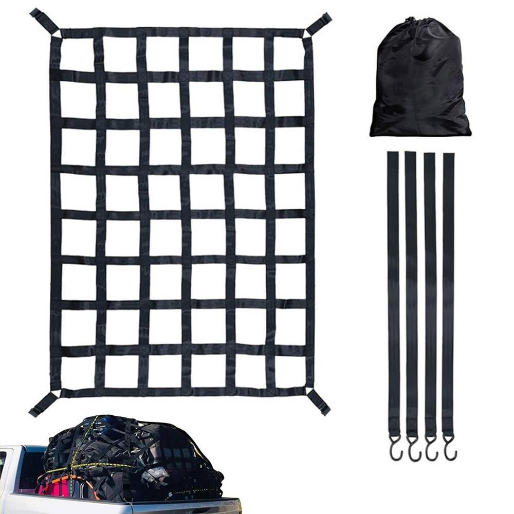Cargo Net For Trailer Heavy Duty Cargo Net Stretchable Adjustable