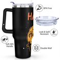 thumbnail image 3 of Halloween Pumpkin Ghost 40 oz Tumbler with Handle Rust Resistant Travel Cups Modern Cafe Tumblers for Spring Summer Camping Outdoor, 3 of 7