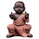 thumbnail image 2 of Escultura de monje de cerámica estatua de Buda chino decoración para exhibición de escritorio Oficina dormitorio decoración de - Naranja Sunnimix estatua de monje de kung fu, 2 of 7