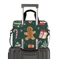 thumbnail image 2 of FORMRS 16" Laptop Bag Carrying Sleeve Case with Handle Travel Shoulder Briefcase, Green Christmas Gingerbread, 2 of 8
