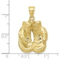 thumbnail image 3 of 10K Solid Polished Open-Backed Boxing Gloves Pendant 10C2644, 3 of 4