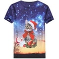 thumbnail image 2 of SSLR Youth Big Girl's Santa Claus Ugly Christmas Tee Shirts Funny Xmas T Shirts, 2 of 8