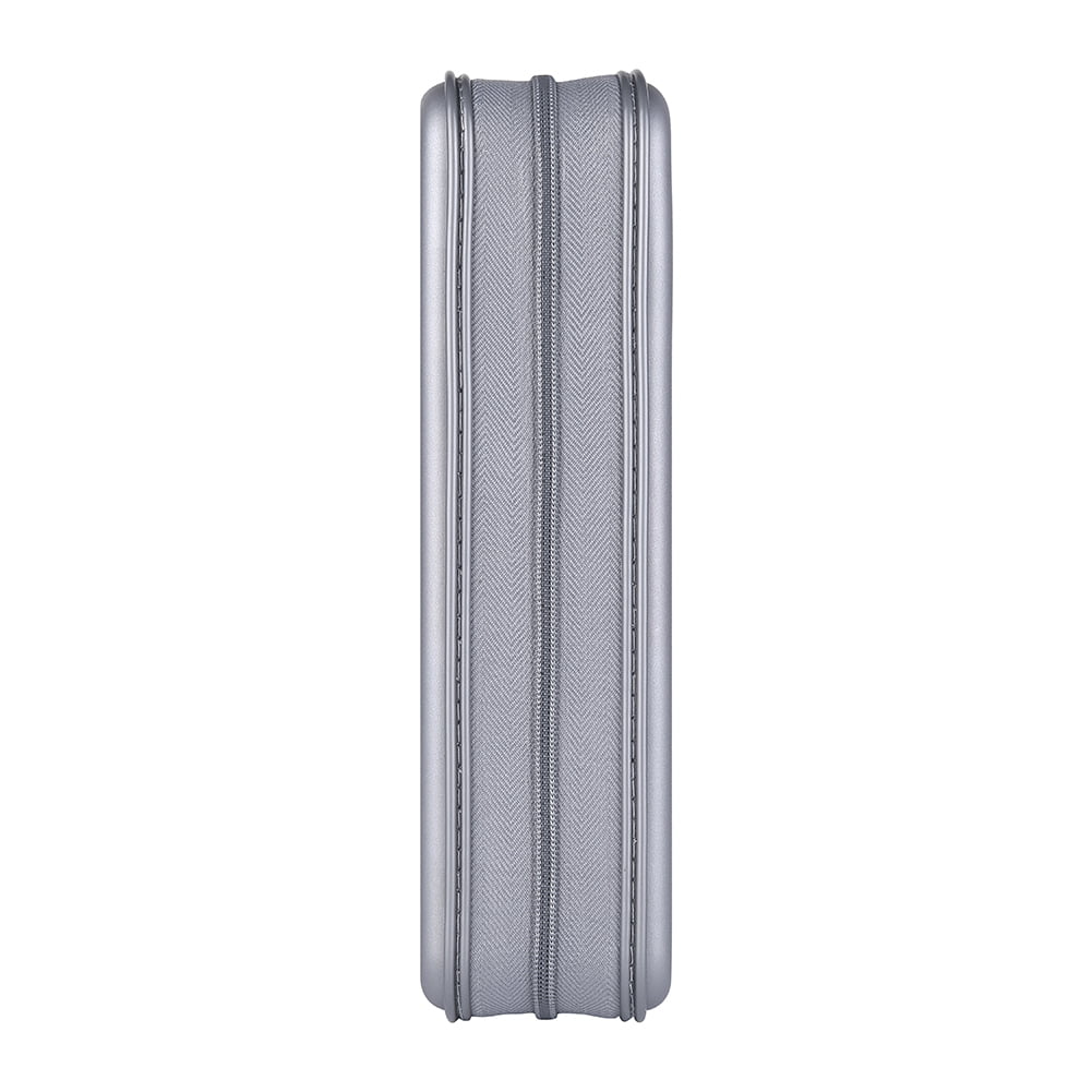 96 Capacity CD Case,Gray Hard Plastic CD/DVD Holder Portable Wallet